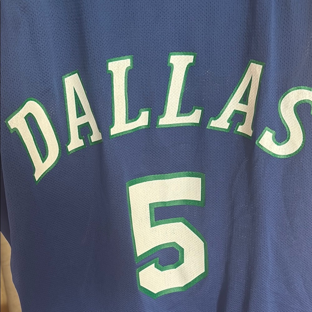 Champion Dallas Blue and Green Basketball Jersey - Picture 5 of 6